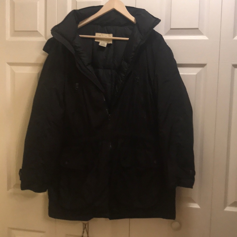 Eddie Bauer woman jacket with hoodie wear twice